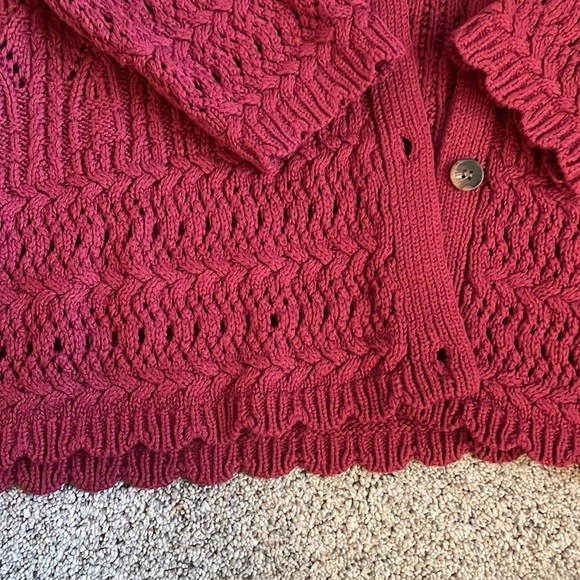 Lane Bryant scalloped hem cardigan 22-24 - Picture 3 of 5